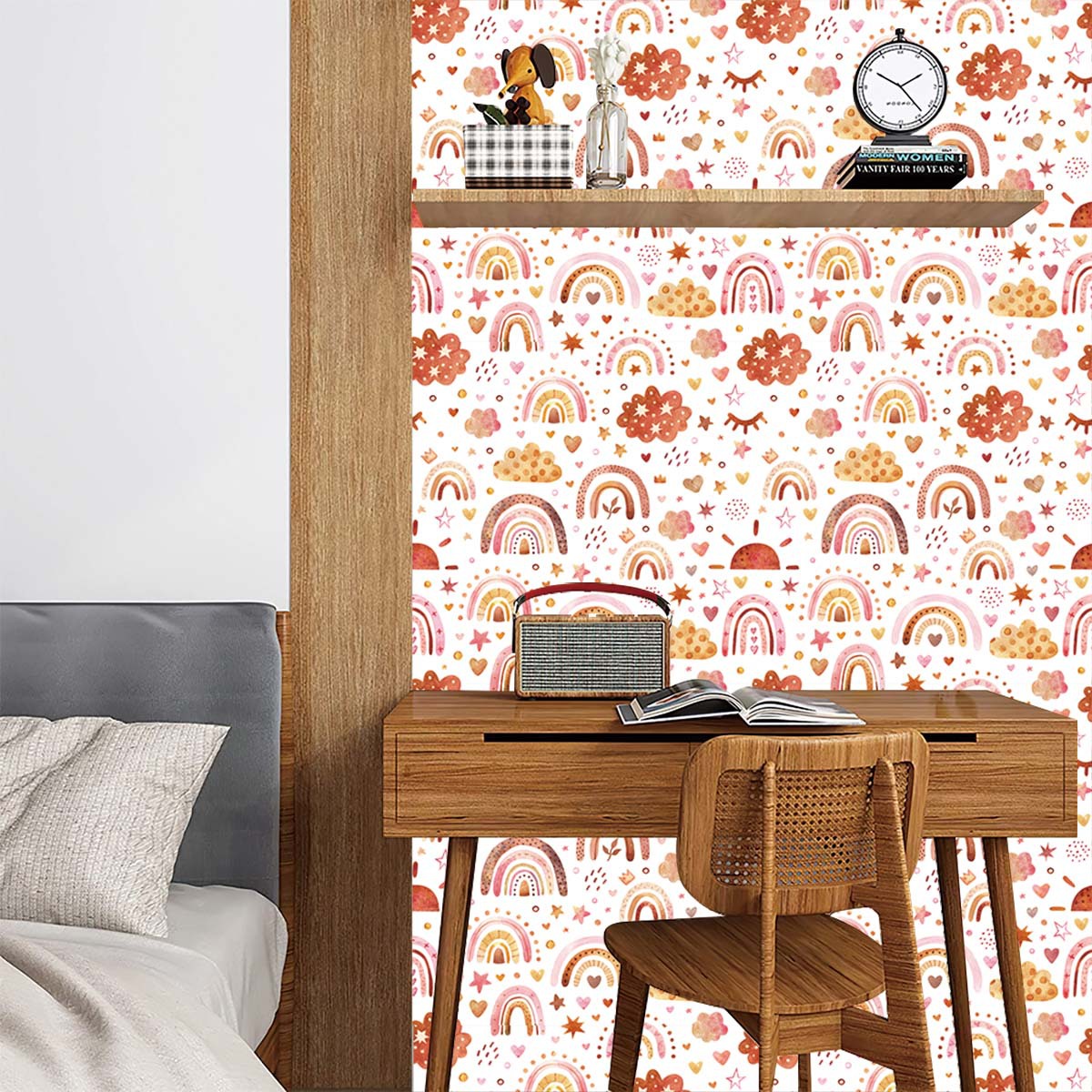 Regenboogbehang Peel and Stick - Baby Nursery Peel And Stick Wallpaper recensie en prijs
