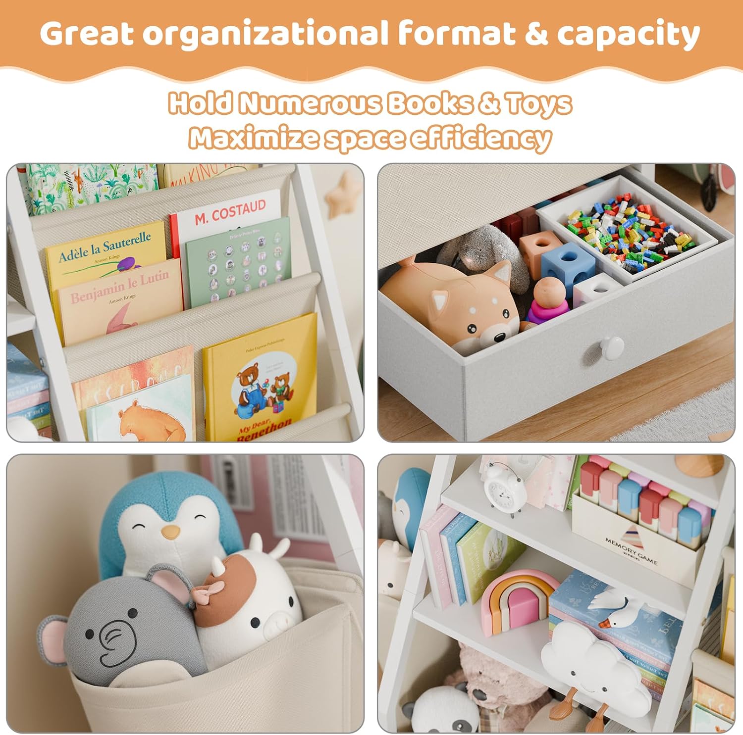Kinderboekenplank en speelgoed - Baby Nursery Bookshelf recensie en prijs