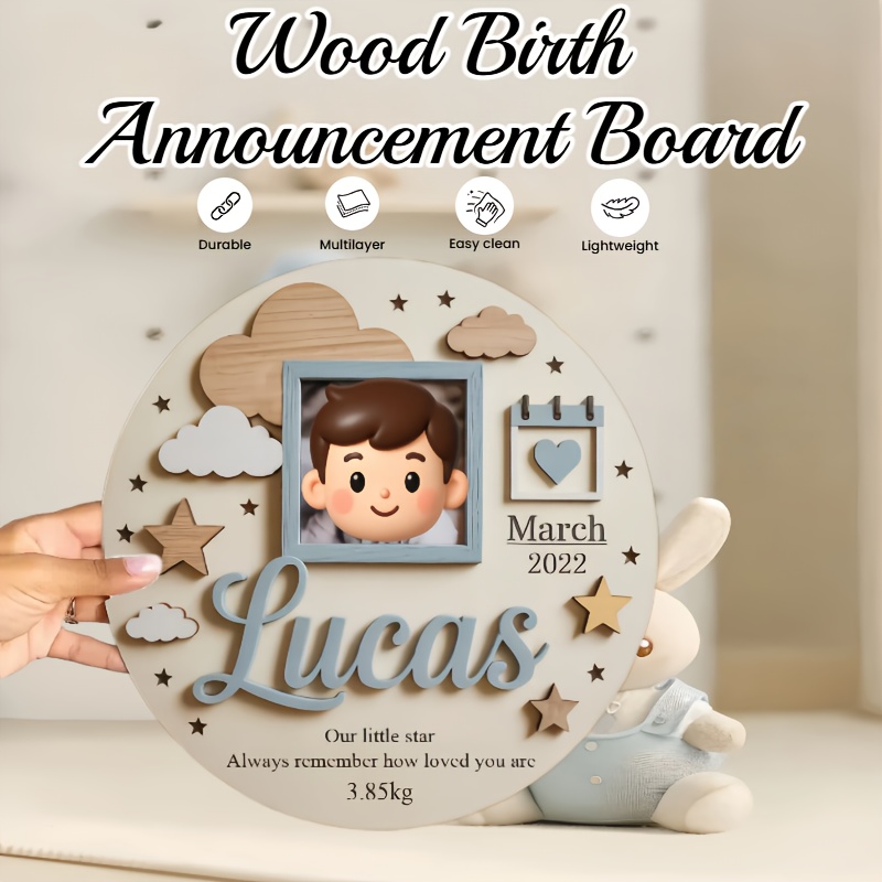 Gepersonaliseerde baby fotolij - Baby Nursery Baby recensie en prijs