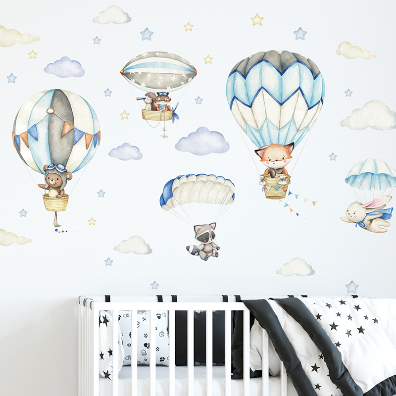 Cartoon Schattige Dieren Lucht - Baby Nursery Wall Stickers recensie en prijs
