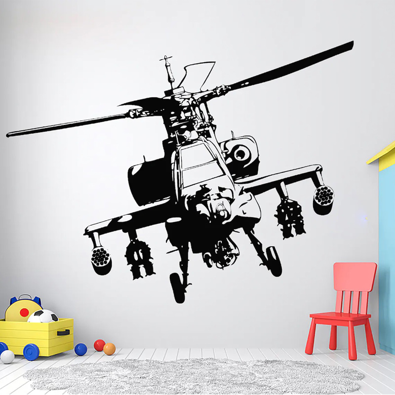 Helikopter militaire muurtatto - Baby Nursery Wallpaper recensie en prijs