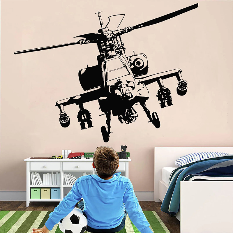 Helikopter militaire muurtatto - Baby Nursery Wallpaper recensie en prijs