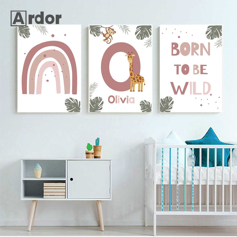 Nordic Jungle Animal Posters A - Baby Nursery Jungle Animals recensie en prijs