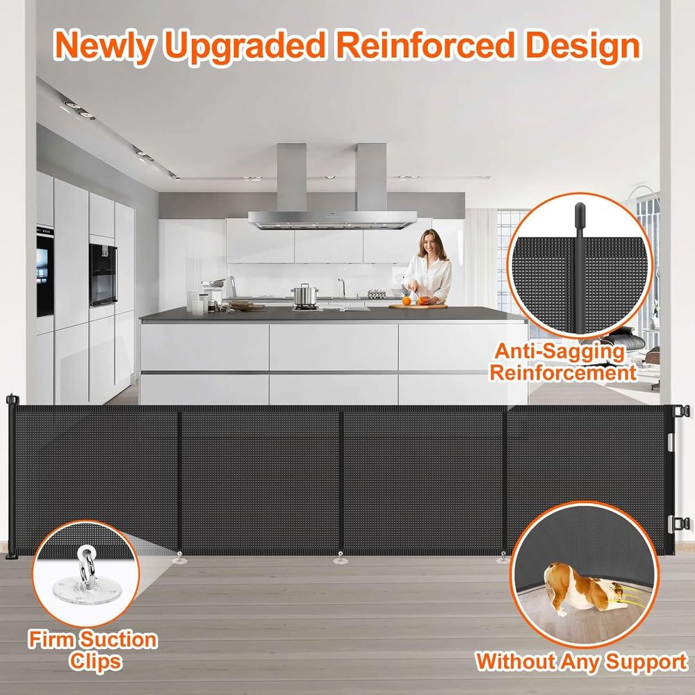 Upgrade 180 inch intrekbare ba - Baby Gate Extra Wide recensie en prijs