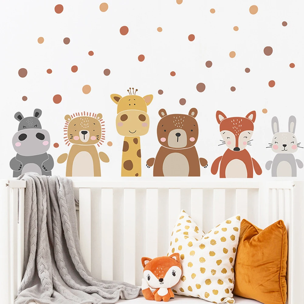 Boho schattige giraffe beer di - Baby Nursery Peel And Stick Wallpaper recensie en prijs