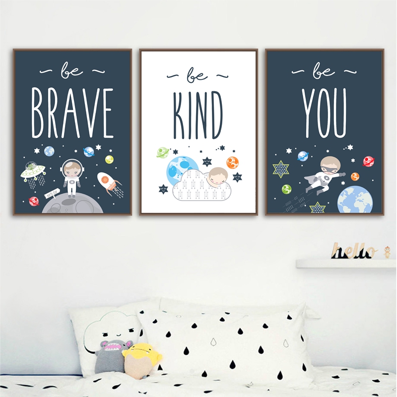 Ruimte Thema Nursery Wall Art  - Baby Nursery Themes Boy recensie en prijs