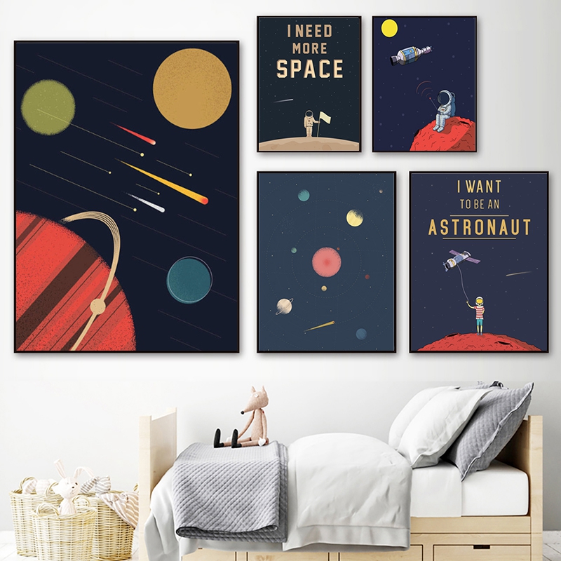 Ruimte Thema Nursery Wall Art  - Baby Nursery Themes Boy recensie en prijs