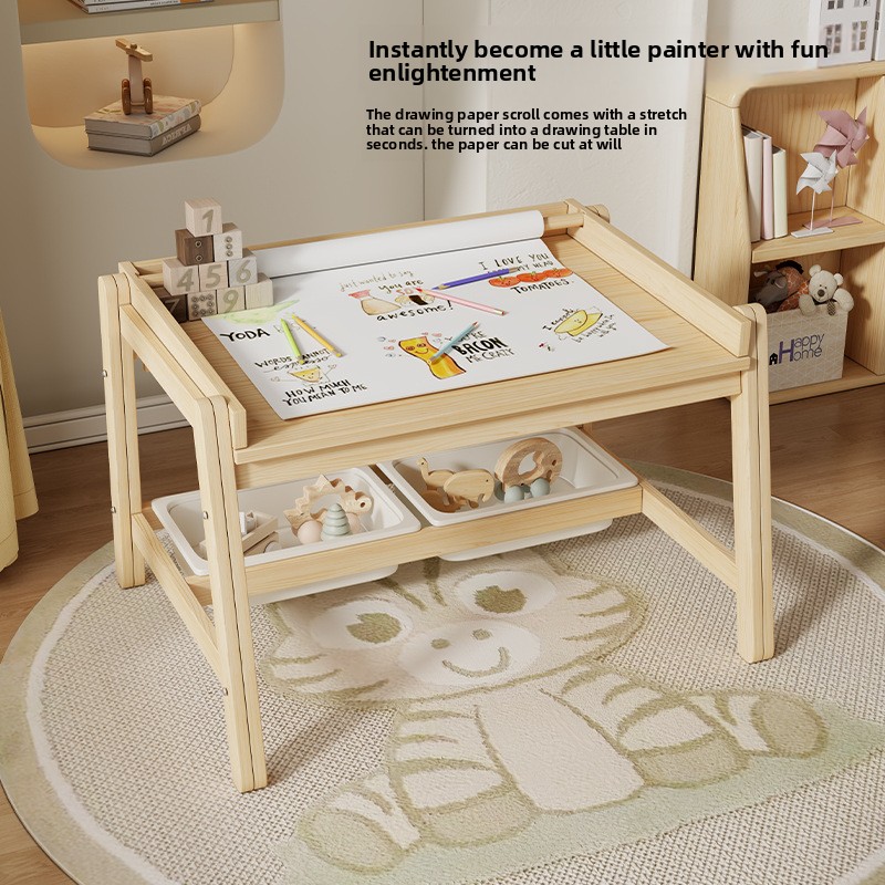 Massief houten tafels en stoel - Baby Nursery Table recensie en prijs