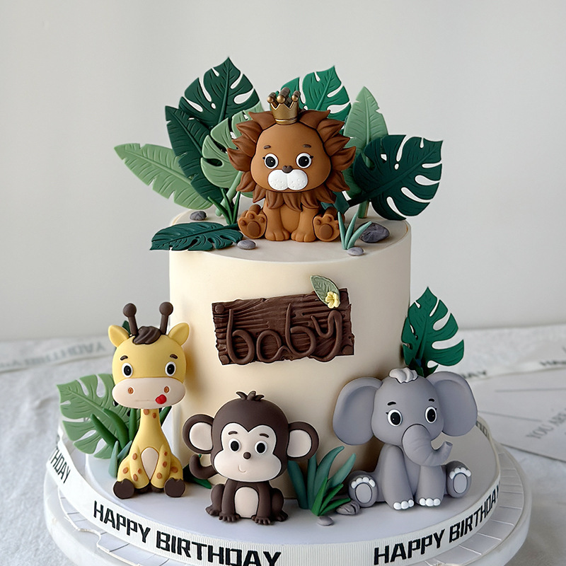Safari Animal Cake Toppers Set - Baby Nursery Jungle Theme recensie en prijs