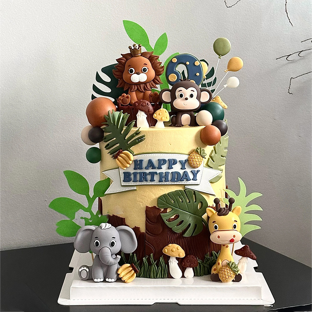 Safari Animal Cake Toppers Set - Baby Nursery Jungle Theme recensie en prijs