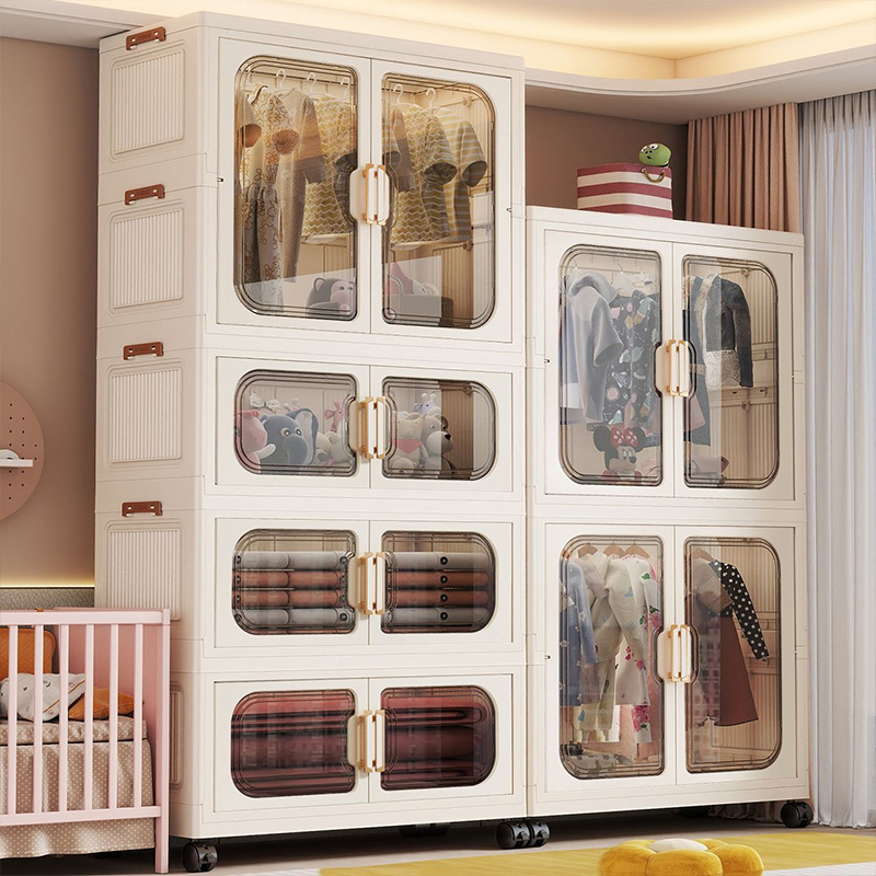 Opvouwbare babykast zonder ins - Baby Nursery Wardrobe recensie en prijs