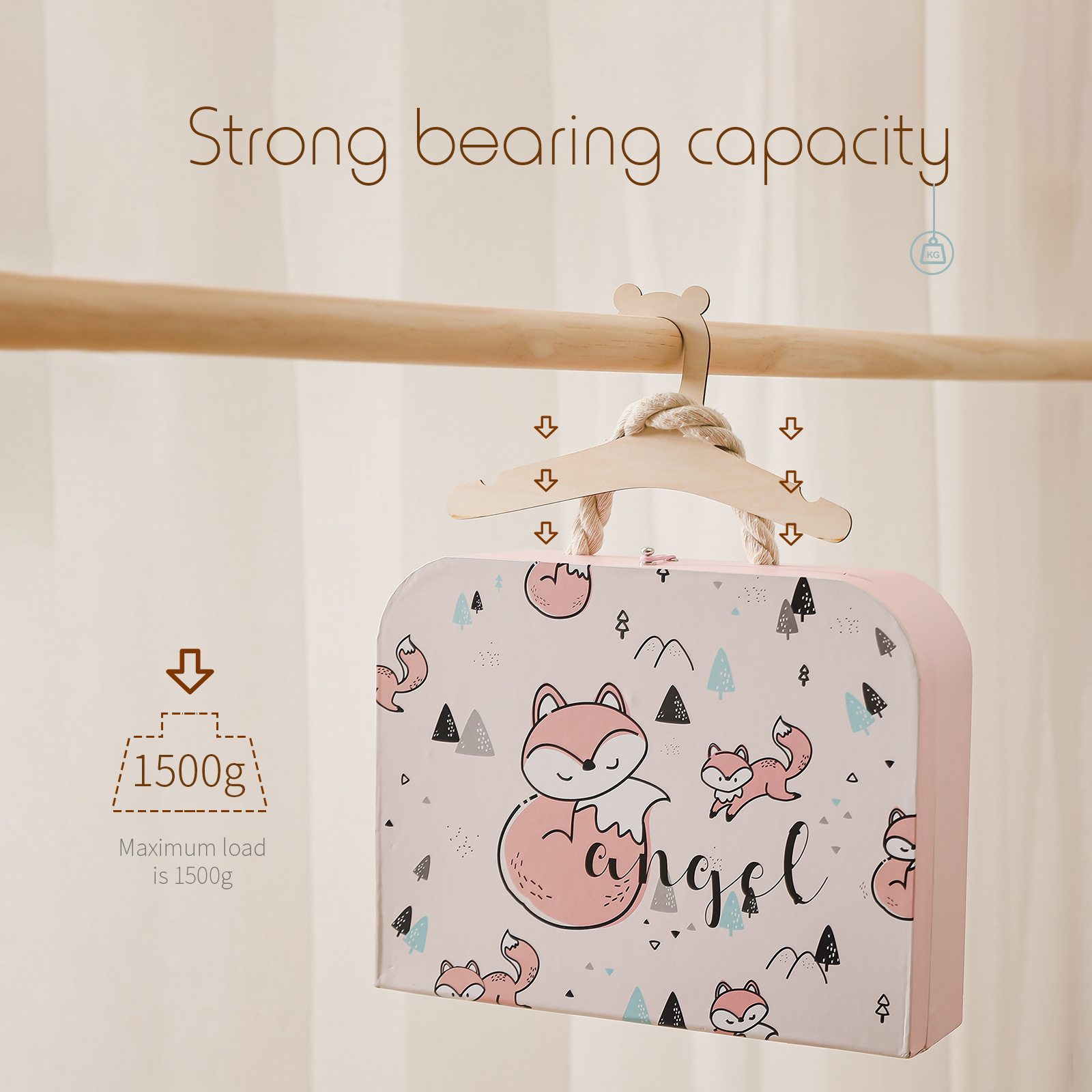 5/10 stuks houten babyhangers  - Baby Nursery Uniform recensie en prijs