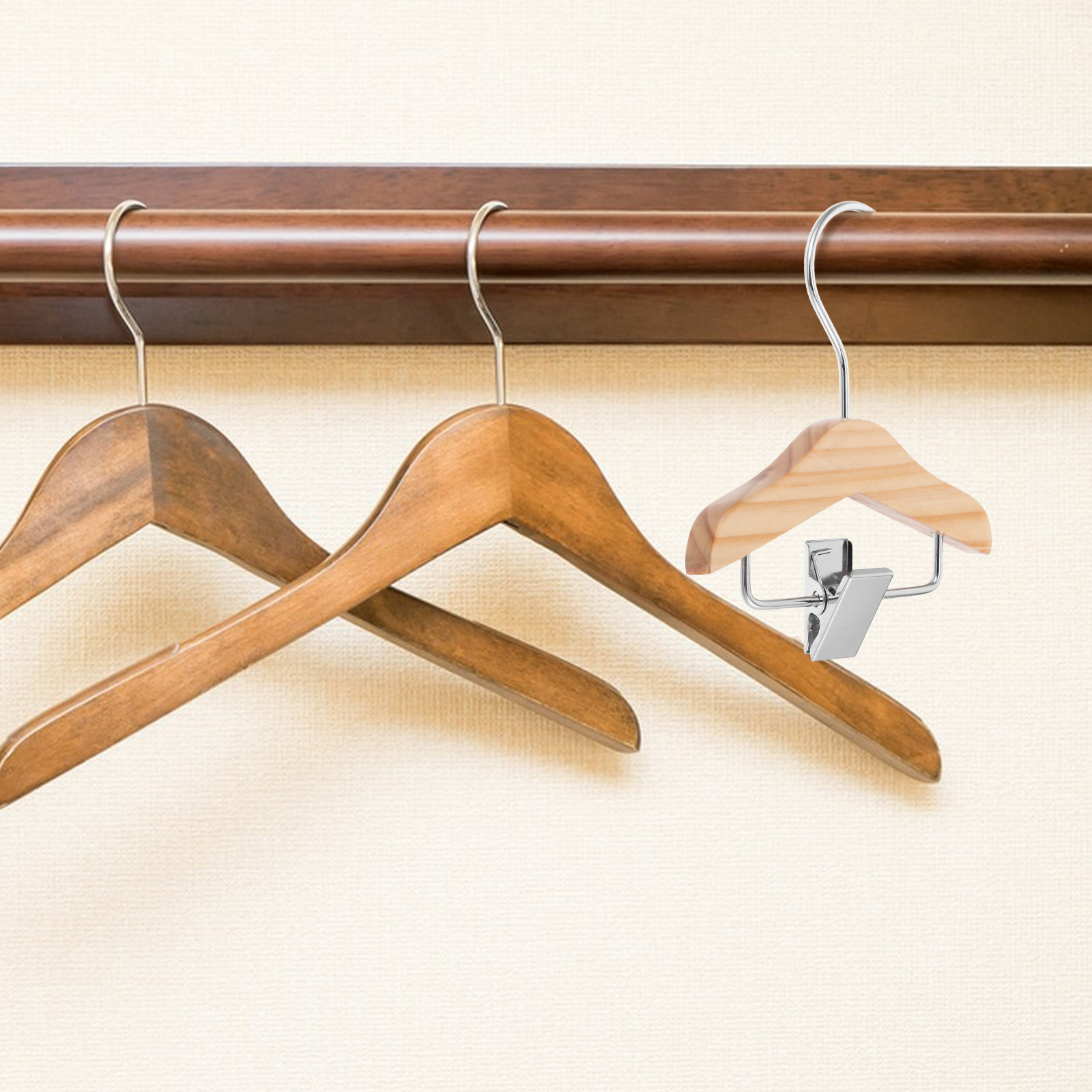 5 stuks houten mini-kledinghan - Baby Nursery Boy recensie en prijs