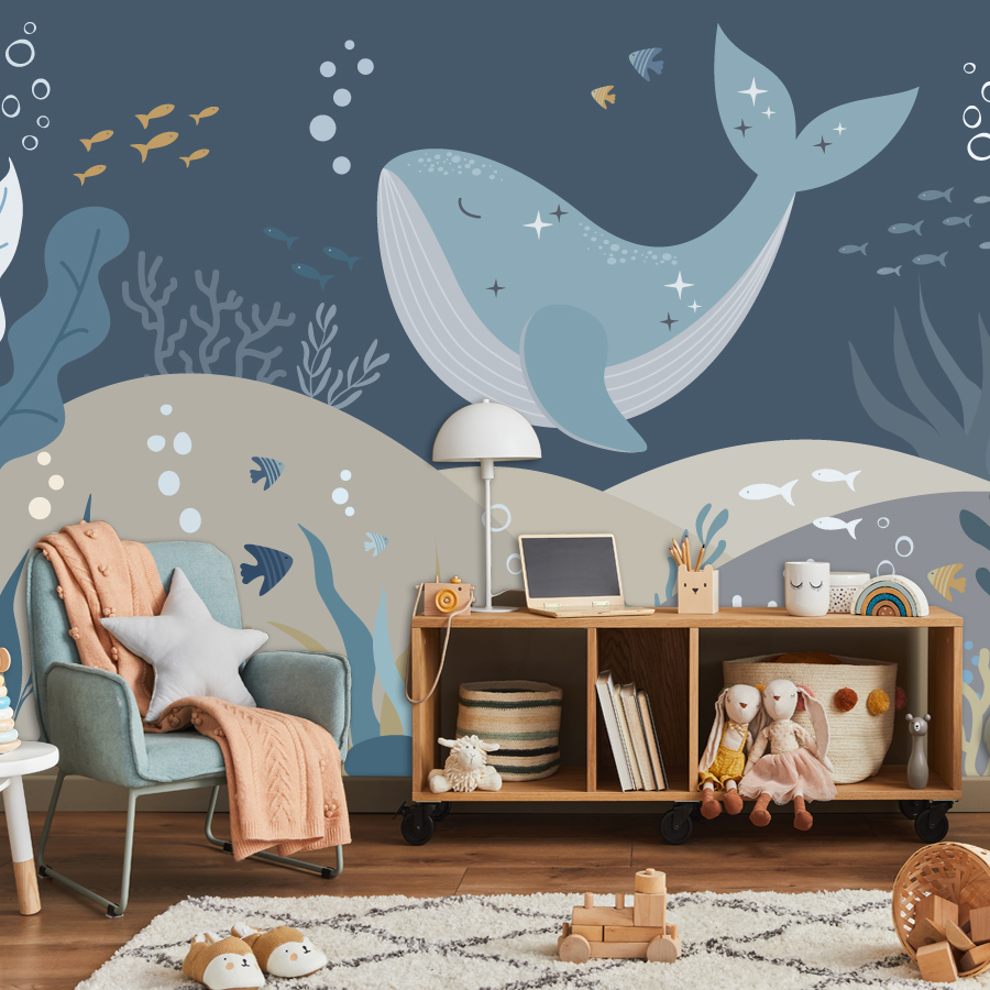 10+ Schattige Cartoon Walvis B - Baby Nursery Peel And Stick Wallpaper recensie en prijs