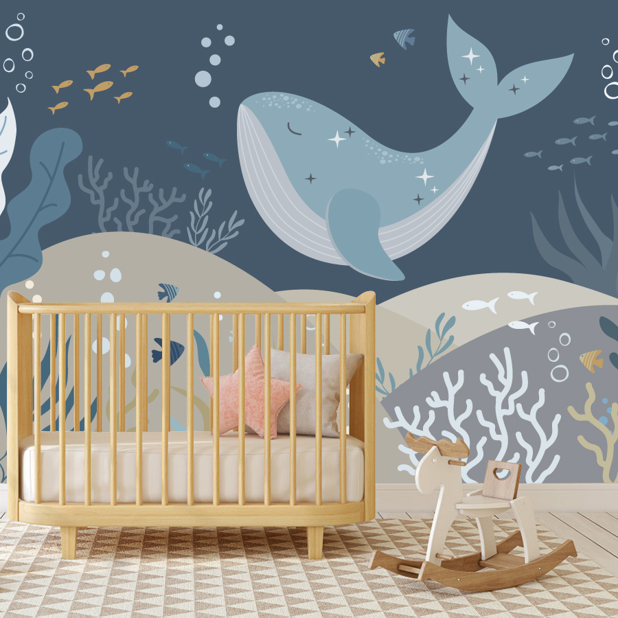 10+ Schattige Cartoon Walvis B - Baby Nursery Peel And Stick Wallpaper recensie en prijs