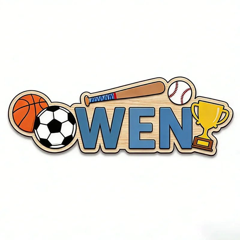 Sportbal trofee thema houten b - Baby Nursery Themes Boy recensie en prijs