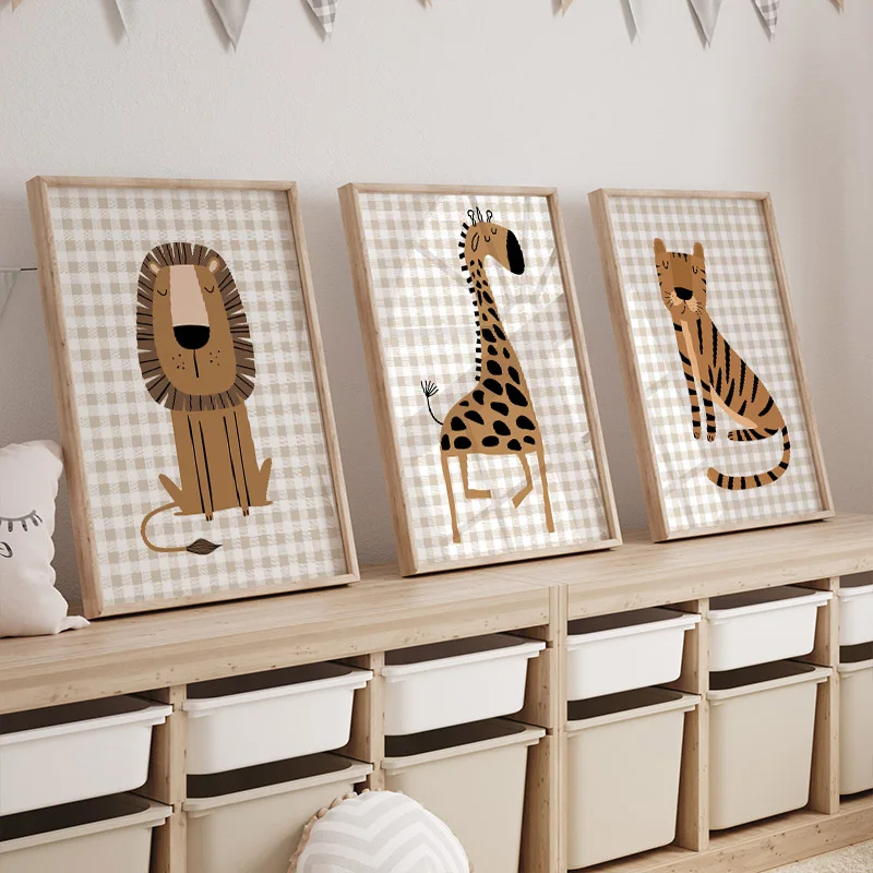 1PC Frameloze Leeuw Tijger Oli - Baby Nursery Jungle Animals recensie en prijs