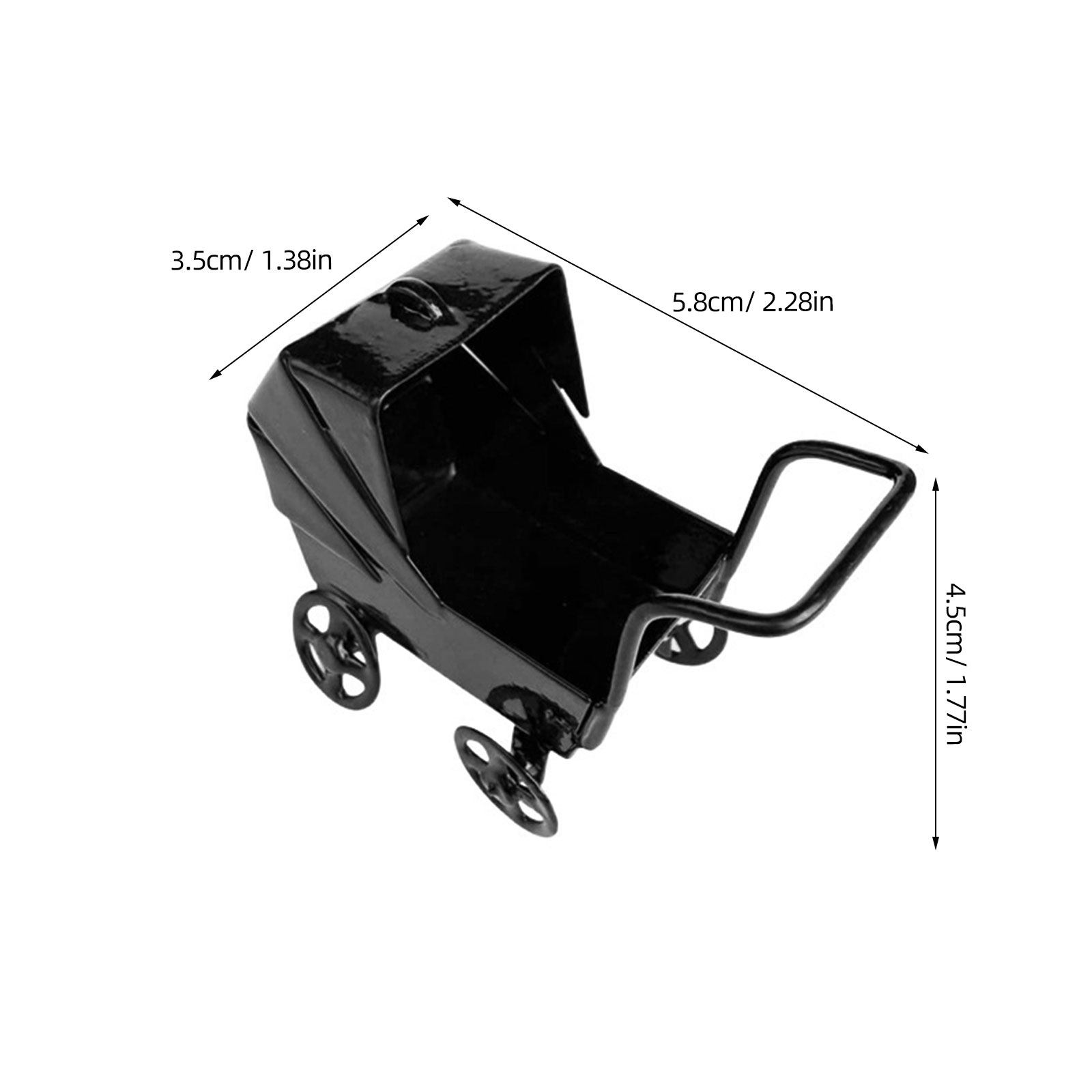 Miniatuur ijzeren kinderwagen  - Baby Nursery Bookshelf recensie en prijs