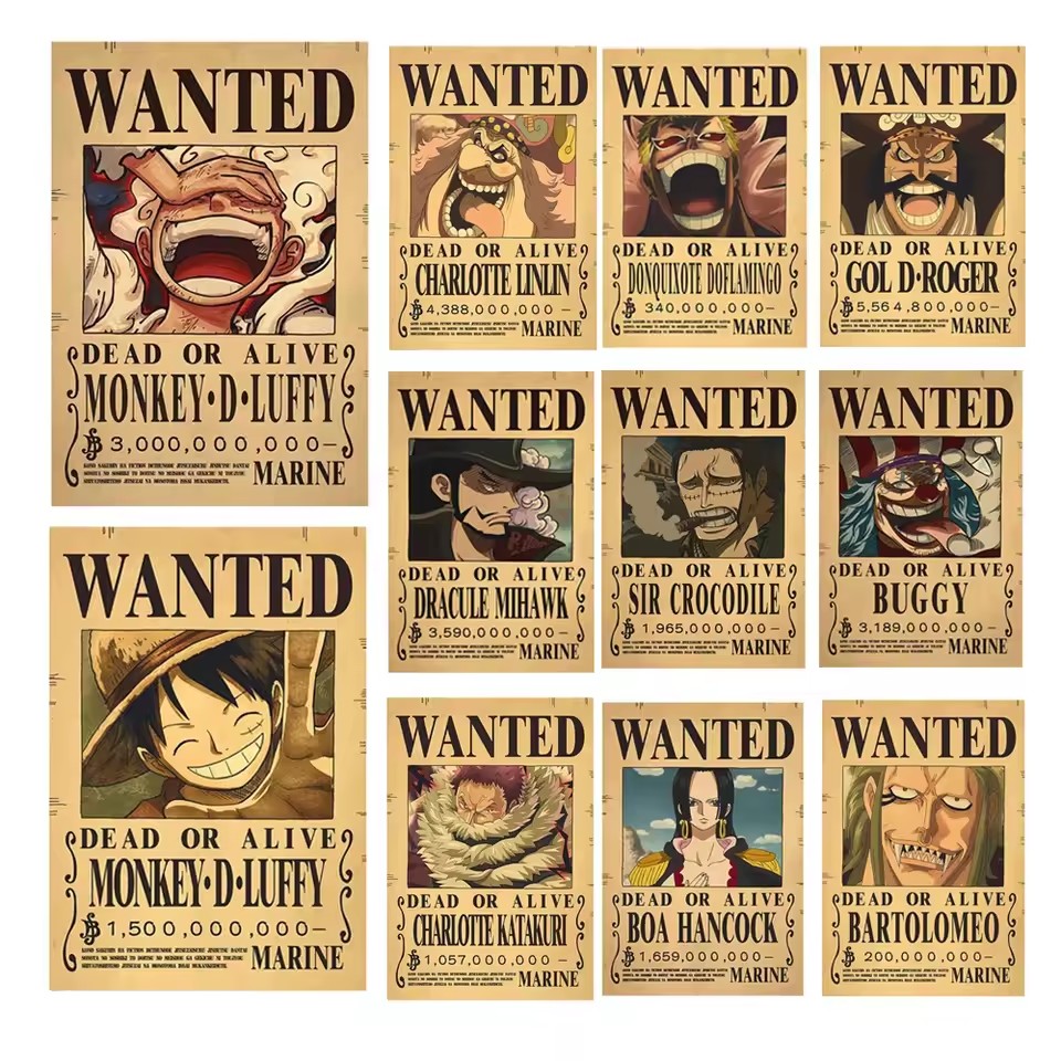 Anime One Piece Bounty Wanted  - Baby Nursery Vinyl recensie en prijs