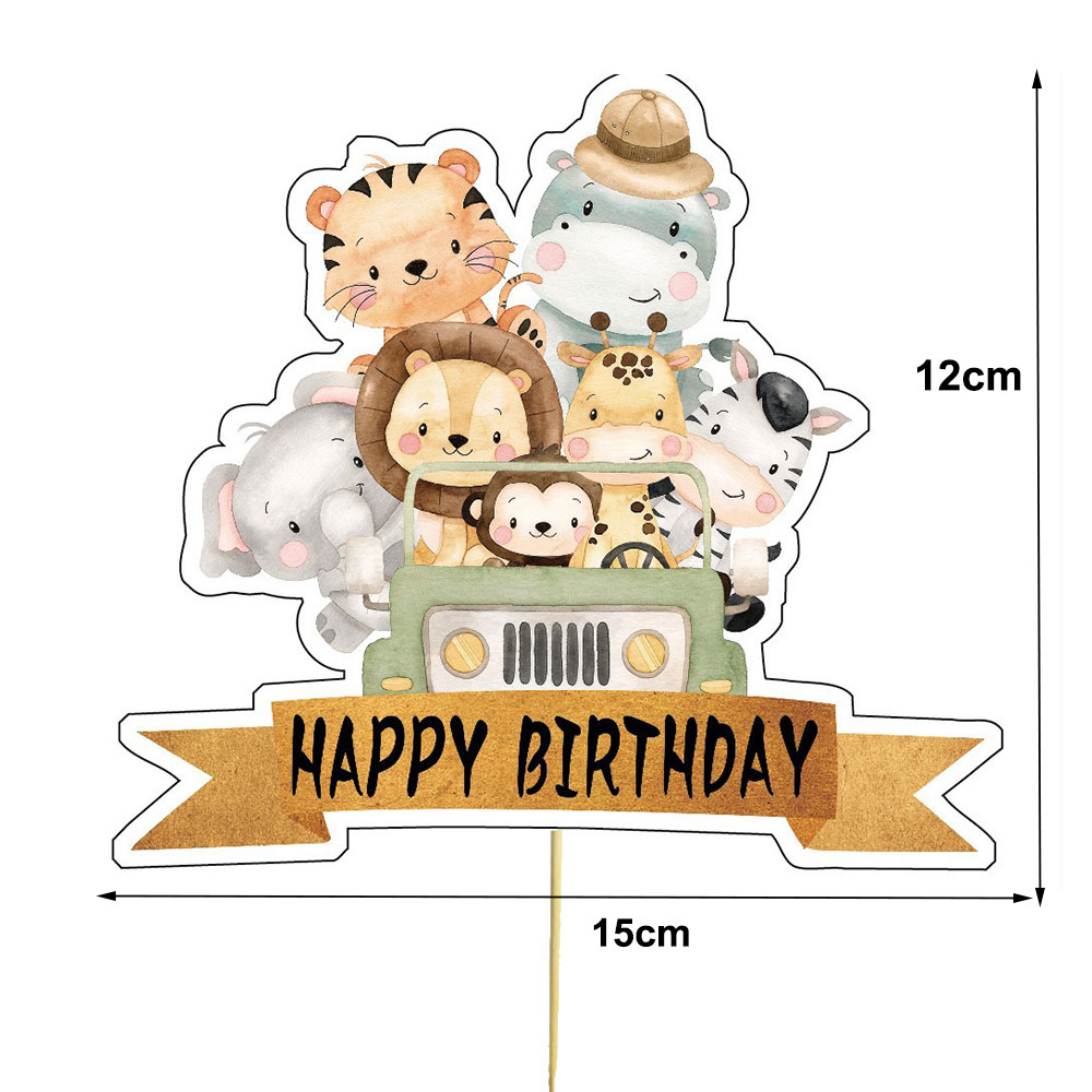 Safari Baby Douche Cupcake Top - Baby Nursery Jungle Theme recensie en prijs