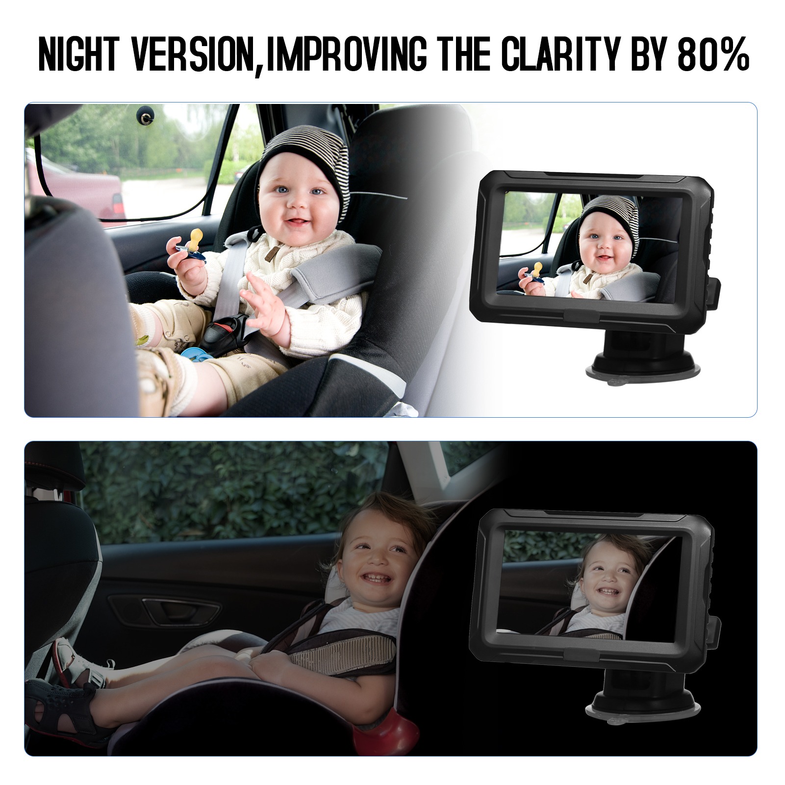 1080P Babyautospiegelmonitor m - Baby Nursery Camera recensie en prijs
