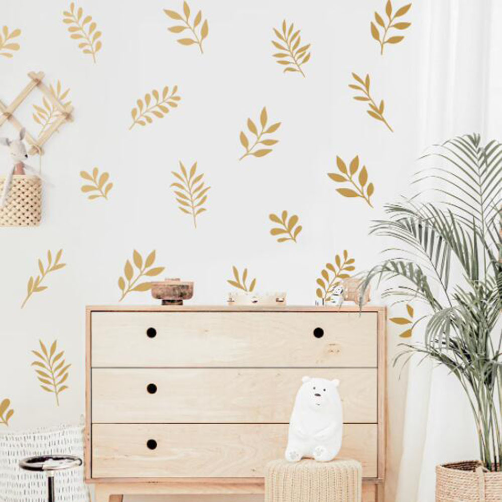 41 stuks botanische blad muurs - Baby Nursery Panelling recensie en prijs