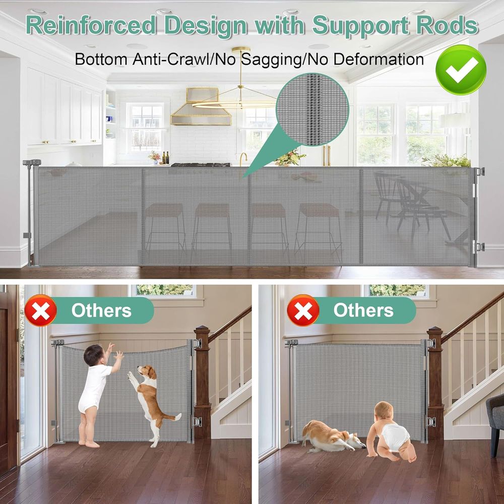 Versterkte 195 inch extra bred - Baby Gate Extra Wide recensie en prijs