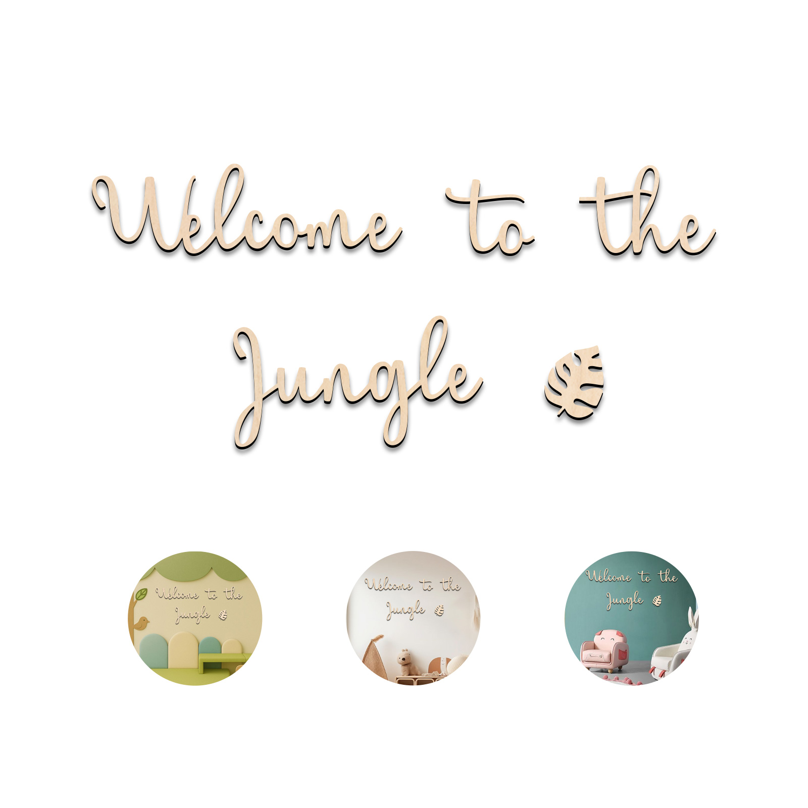 Welkom bij de Jungle houten bo - Baby Nursery Items recensie en prijs