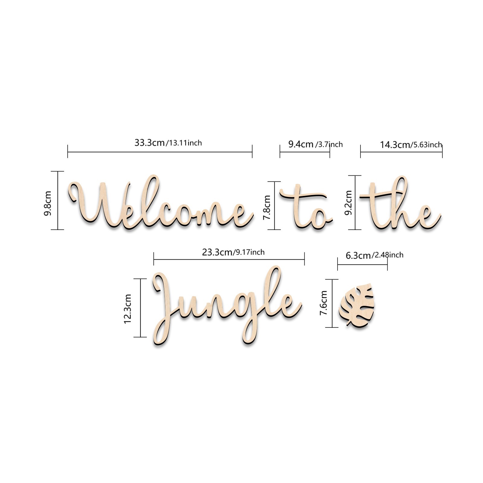 Welkom bij de Jungle houten bo - Baby Nursery Items recensie en prijs
