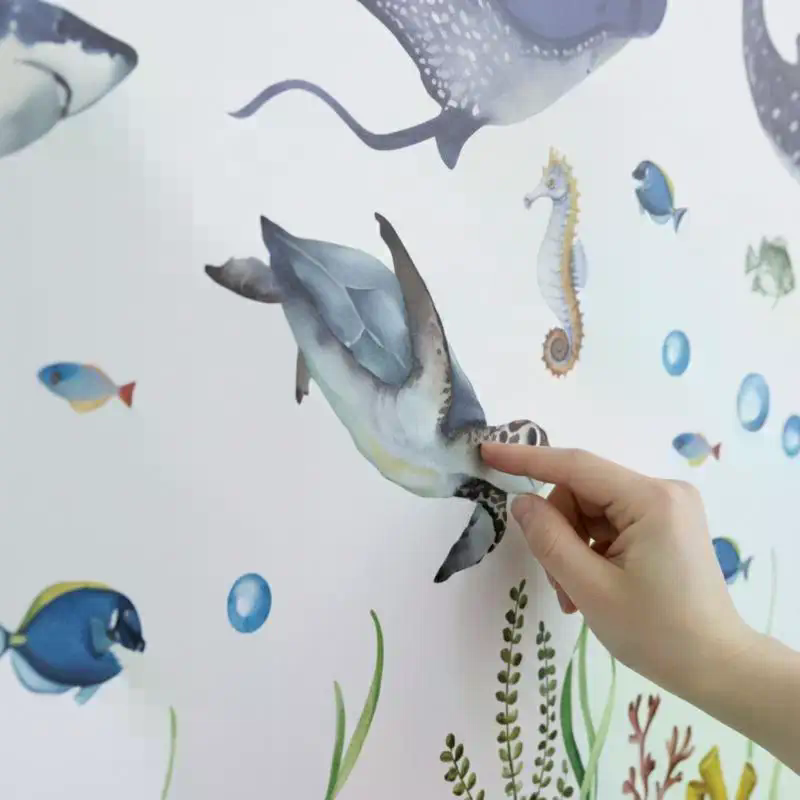 Ocean Life muurstickers aquare - Baby Nursery Wall Stickers recensie en prijs