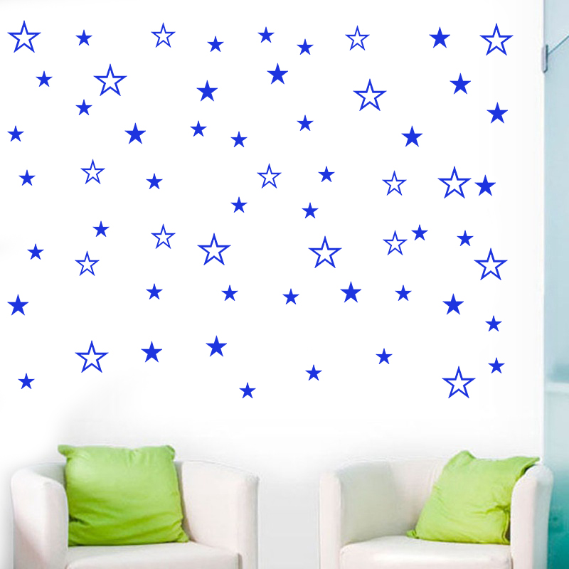 Mixed Size Hollow Effen Sterre - Baby Nursery Wall Stickers recensie en prijs