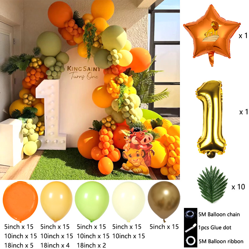 Ballonnenboogset met Leeuwenko - Baby Nursery Jungle Theme recensie en prijs