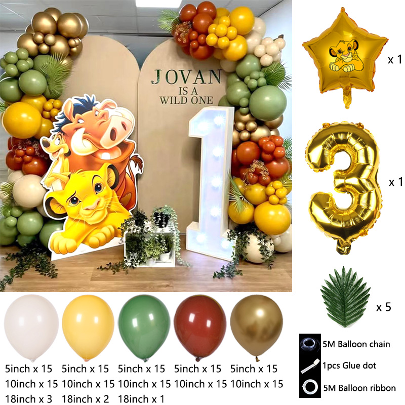 Ballonnenboogset met Leeuwenko - Baby Nursery Jungle Theme recensie en prijs