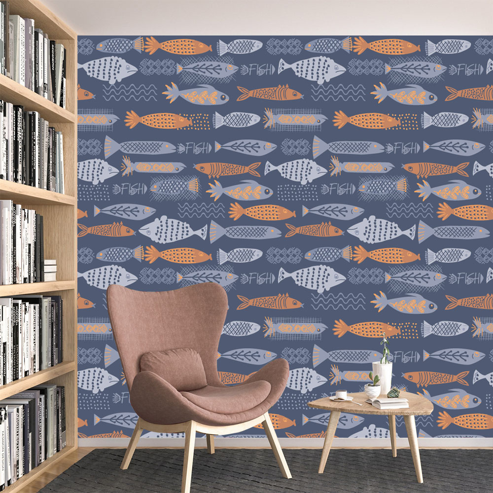 10+ Fish Design waterdicht Pee - Baby Nursery Peel And Stick Wallpaper recensie en prijs