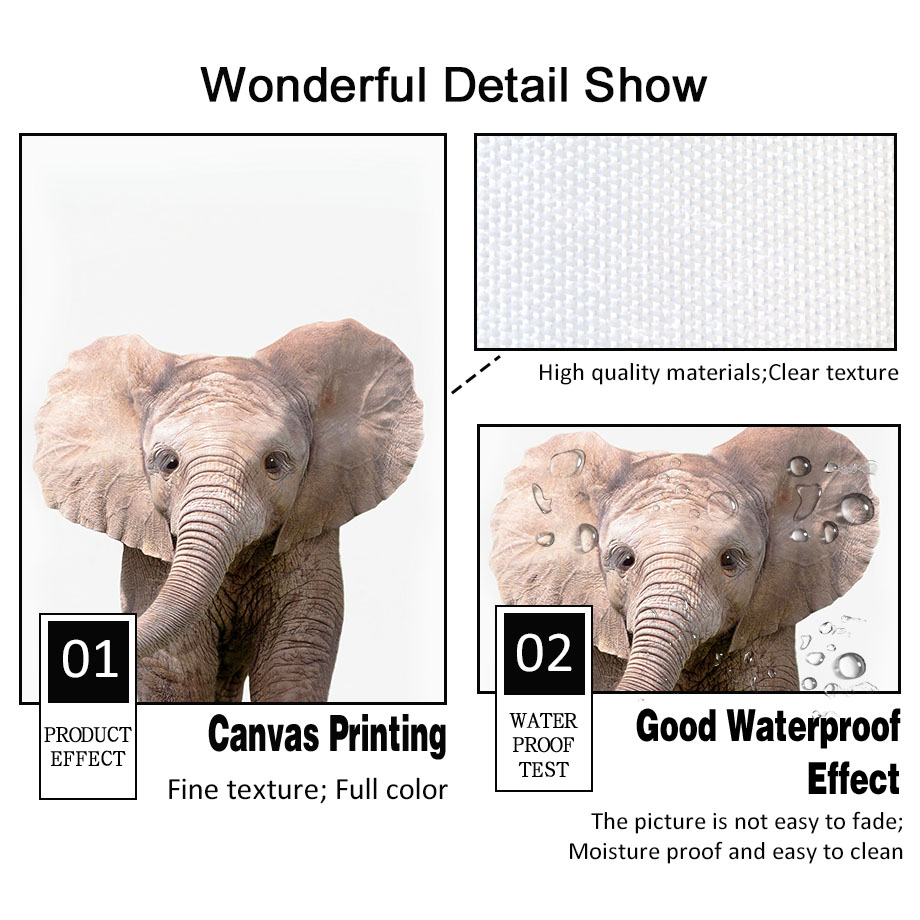 1 stuk frameloos canvas schild - Baby Nursery Jungle Animals recensie en prijs