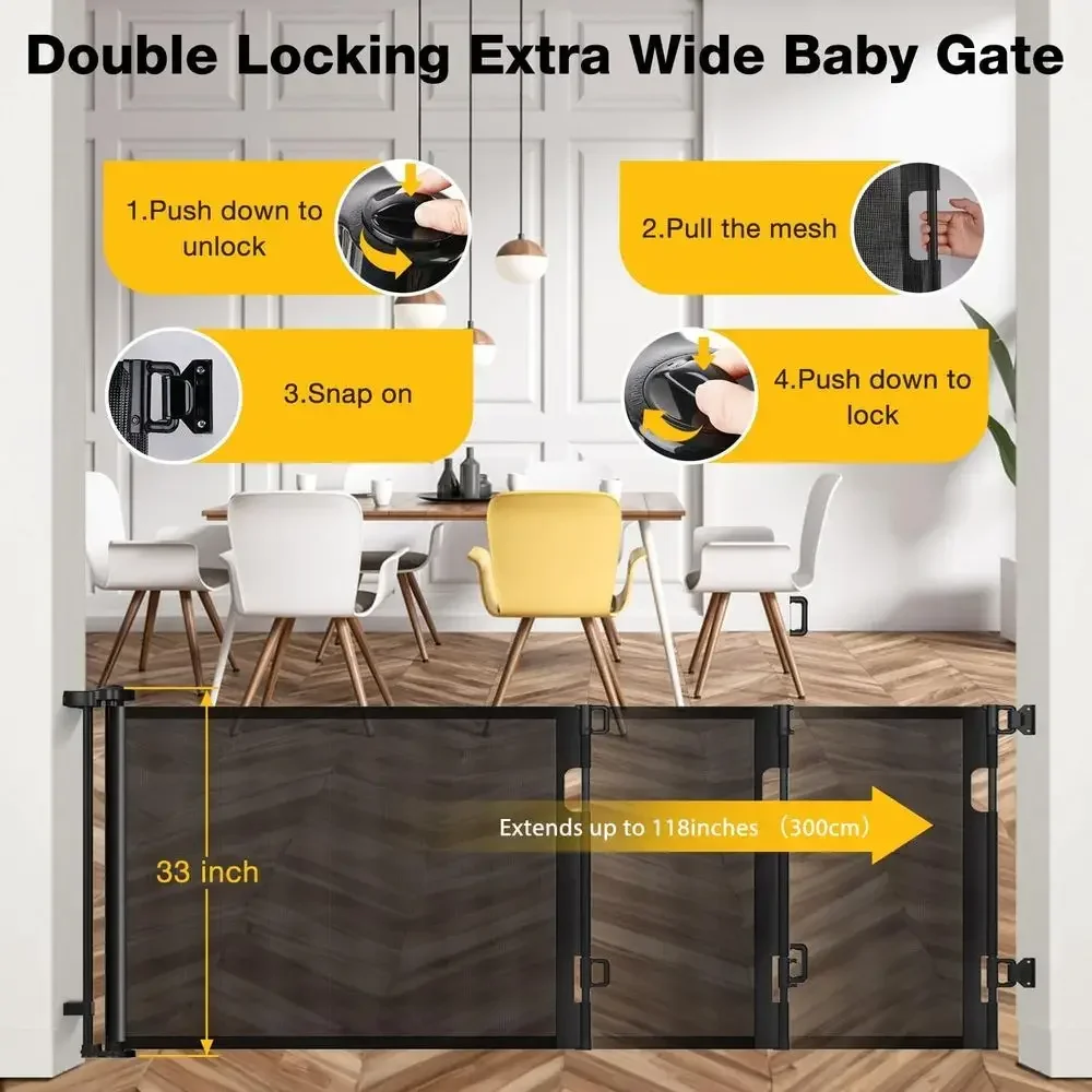 Intrekbare extra brede 118 inc - Baby Gate Extra Wide recensie en prijs