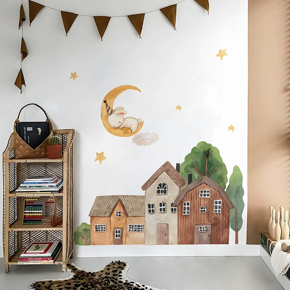 Stof Cartoon Forest Vintage St - Baby Nursery Wall Stickers recensie en prijs