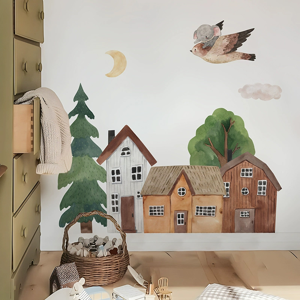 Stof Cartoon Forest Vintage St - Baby Nursery Wall Stickers recensie en prijs