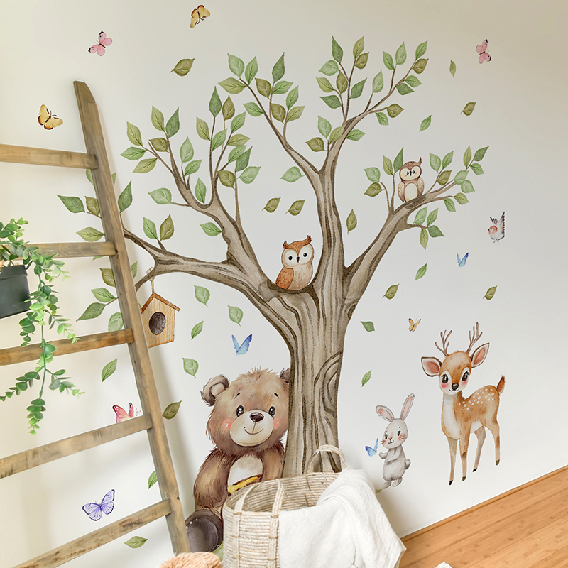 Cartoon Jungle Dieren Park Muu - Baby Nursery Jungle Animals recensie en prijs