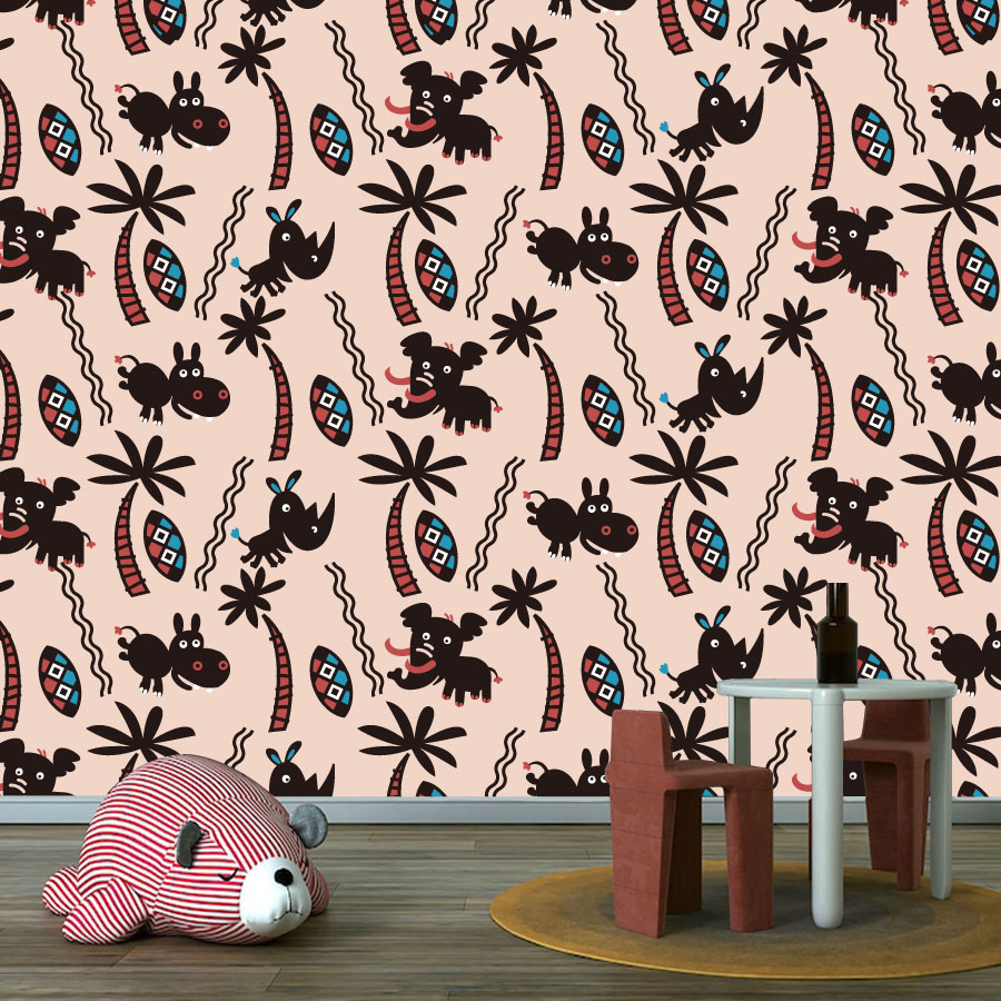 Cartoon Custom Peel en Stick B - Baby Nursery Peel And Stick Wallpaper recensie en prijs