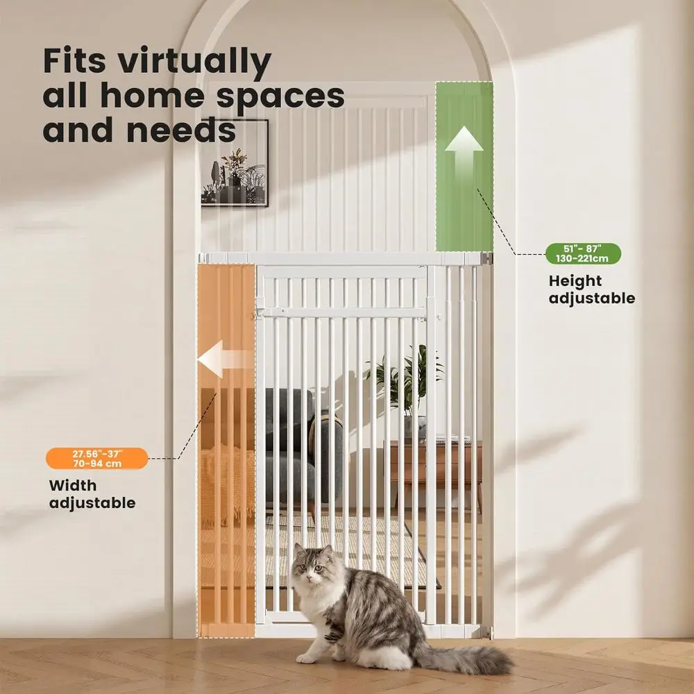 Extra hoog verstelbaar kattenh - Baby Gate Extra Wide recensie en prijs