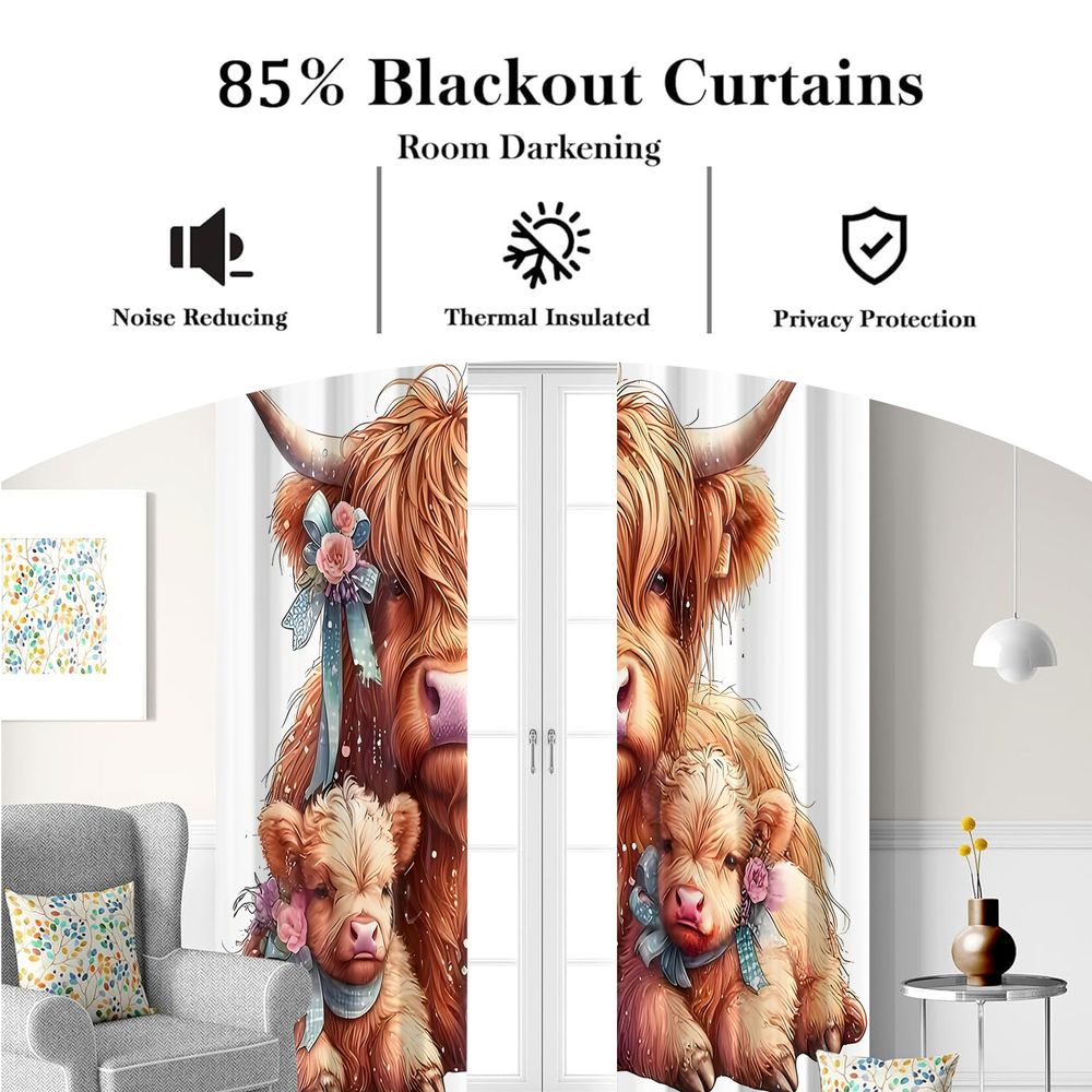Leuke Highland Cow Print Gordi - Baby Nursery Light Shade recensie en prijs