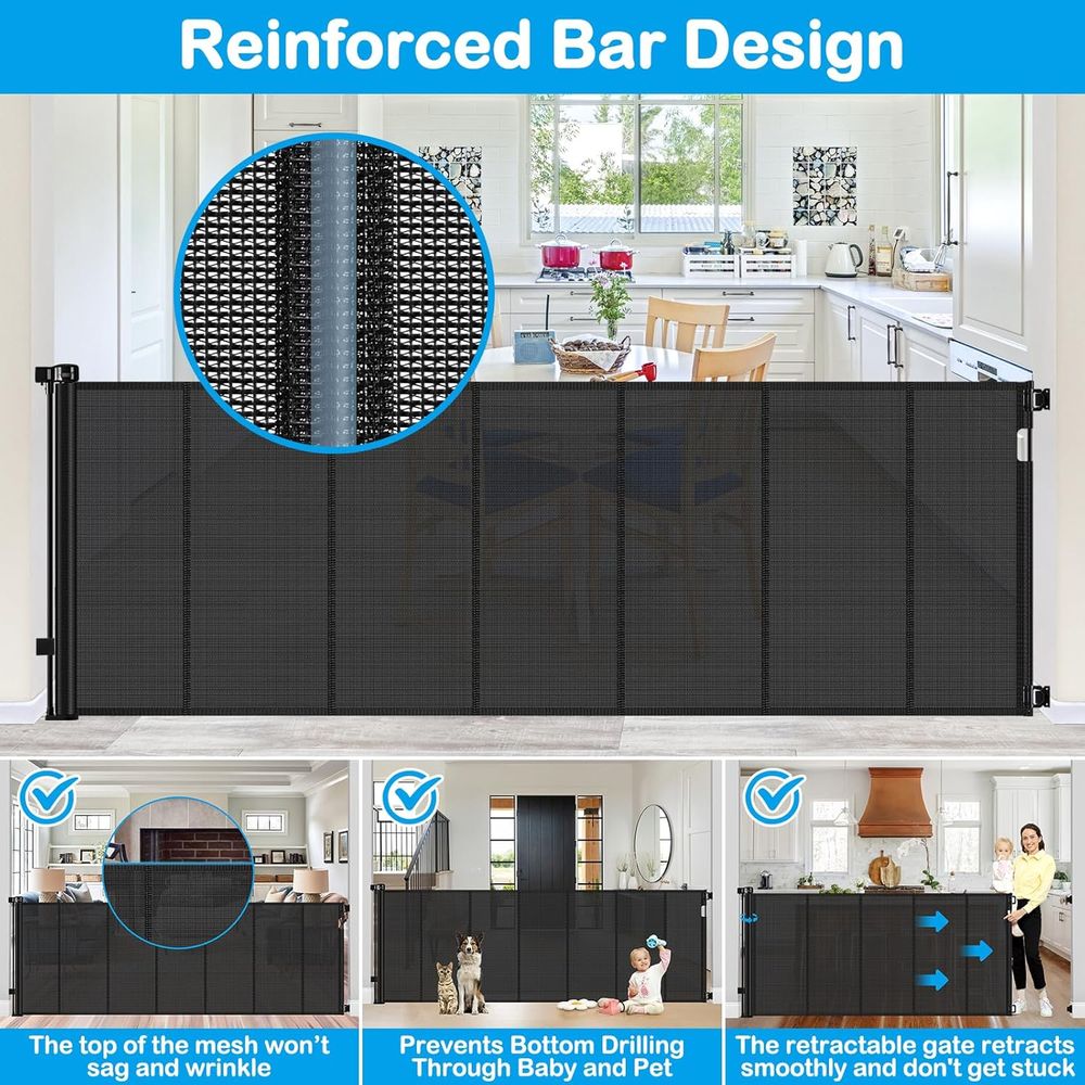 Versterkte 42 inch hoge x 120  - Baby Gate Extra Wide recensie en prijs