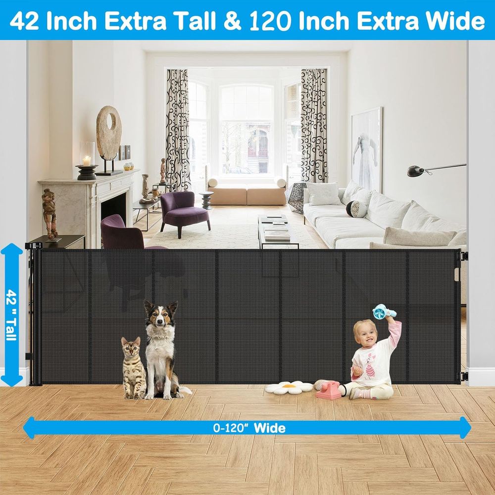 Versterkte 42 inch hoge x 120  - Baby Gate Extra Wide recensie en prijs